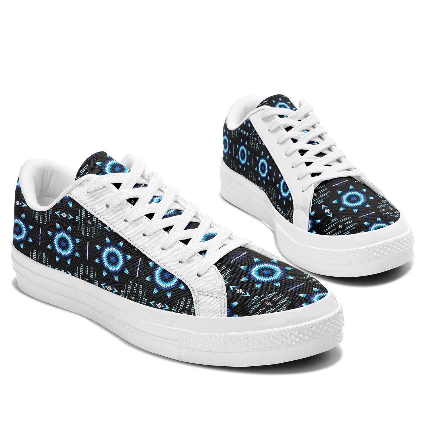 Rising Star Wolf Moon Aapisi Low Top Canvas Shoes White Sole 49 Dzine