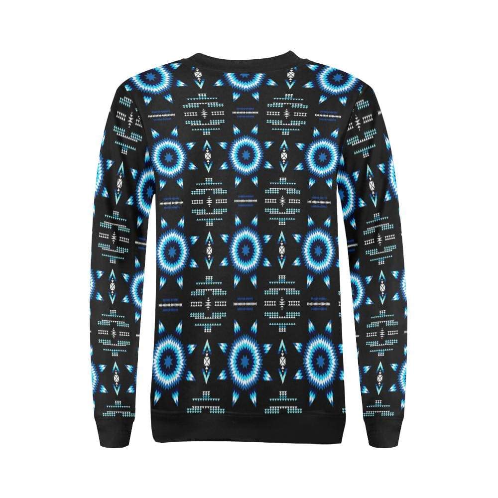 Rising Star Wolf Moon All Over Print Crewneck Sweatshirt for Women (Model H18) Crewneck Sweatshirt for Women (H18) e-joyer