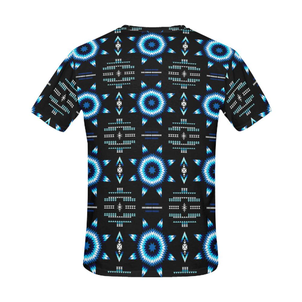Rising Star Wolf Moon All Over Print T-Shirt for Men (USA Size) (Model T40) All Over Print T-Shirt for Men (T40) e-joyer