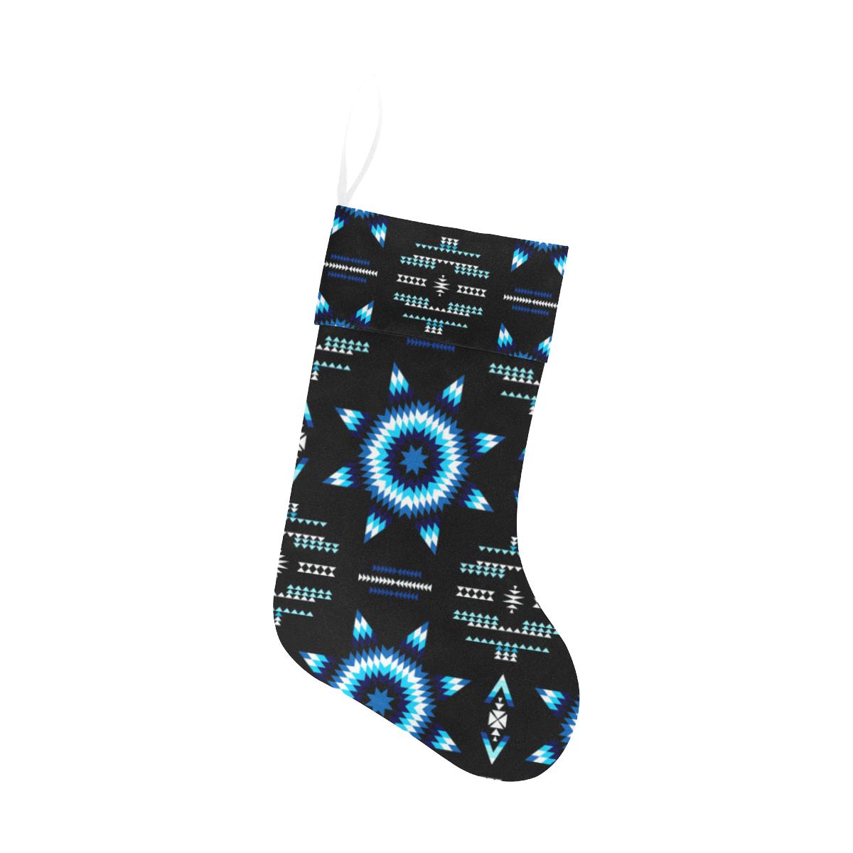 Rising Star Wolf Moon Christmas Stocking holiday stocking e-joyer