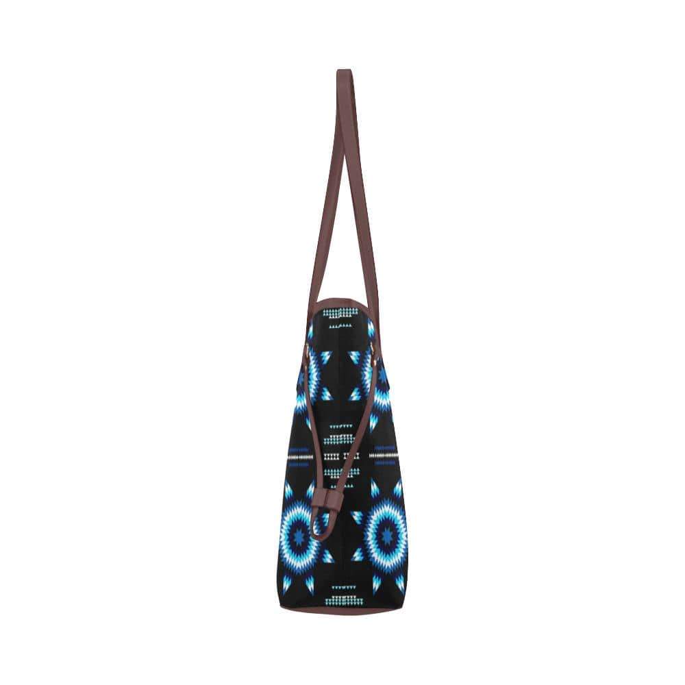 Rising Star Wolf Moon Clover Canvas Tote Bag (Model 1661) Clover Canvas Tote Bag (1661) e-joyer