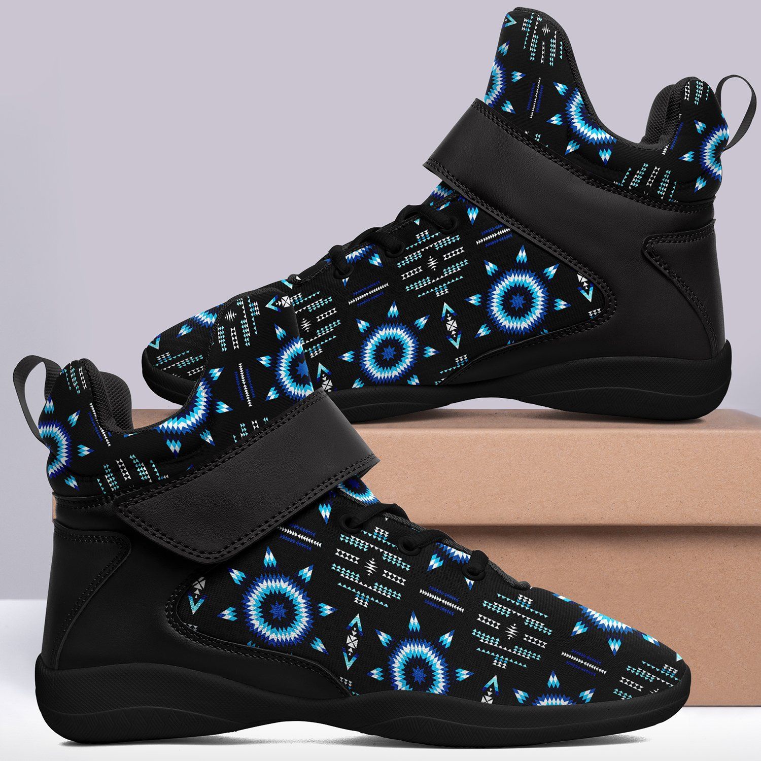 Rising Star Wolf Moon Ipottaa Basketball / Sport High Top Shoes - Black Sole 49 Dzine