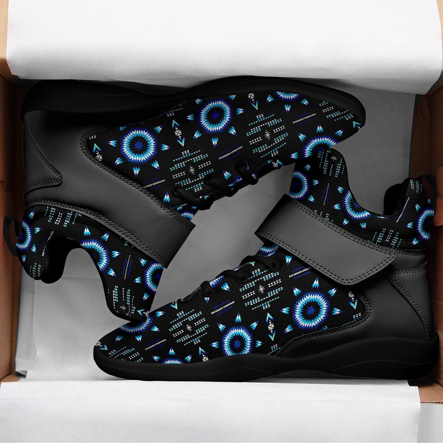 Rising Star Wolf Moon Ipottaa Basketball / Sport High Top Shoes - Black Sole 49 Dzine