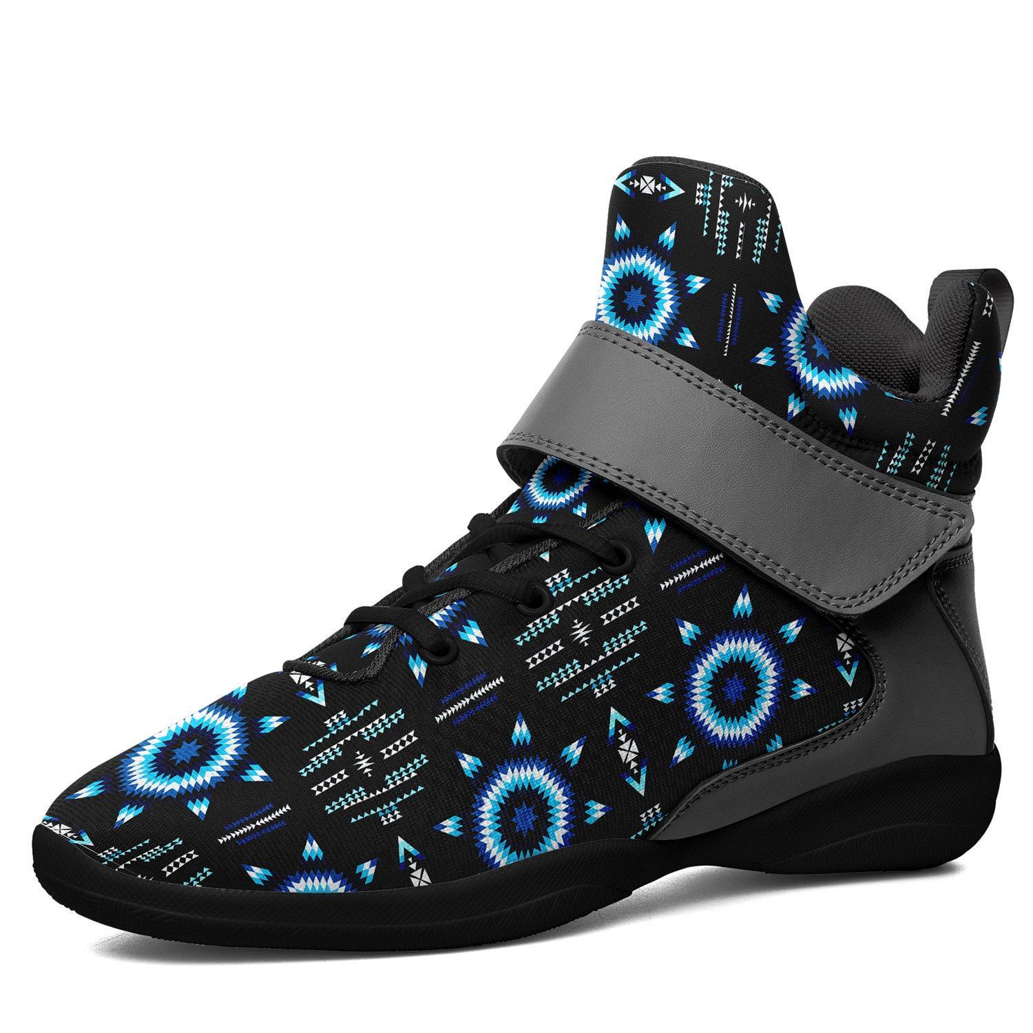 Rising Star Wolf Moon Ipottaa Basketball / Sport High Top Shoes - Black Sole 49 Dzine US Men 7 / EUR 40 Black Sole with Gray Strap 