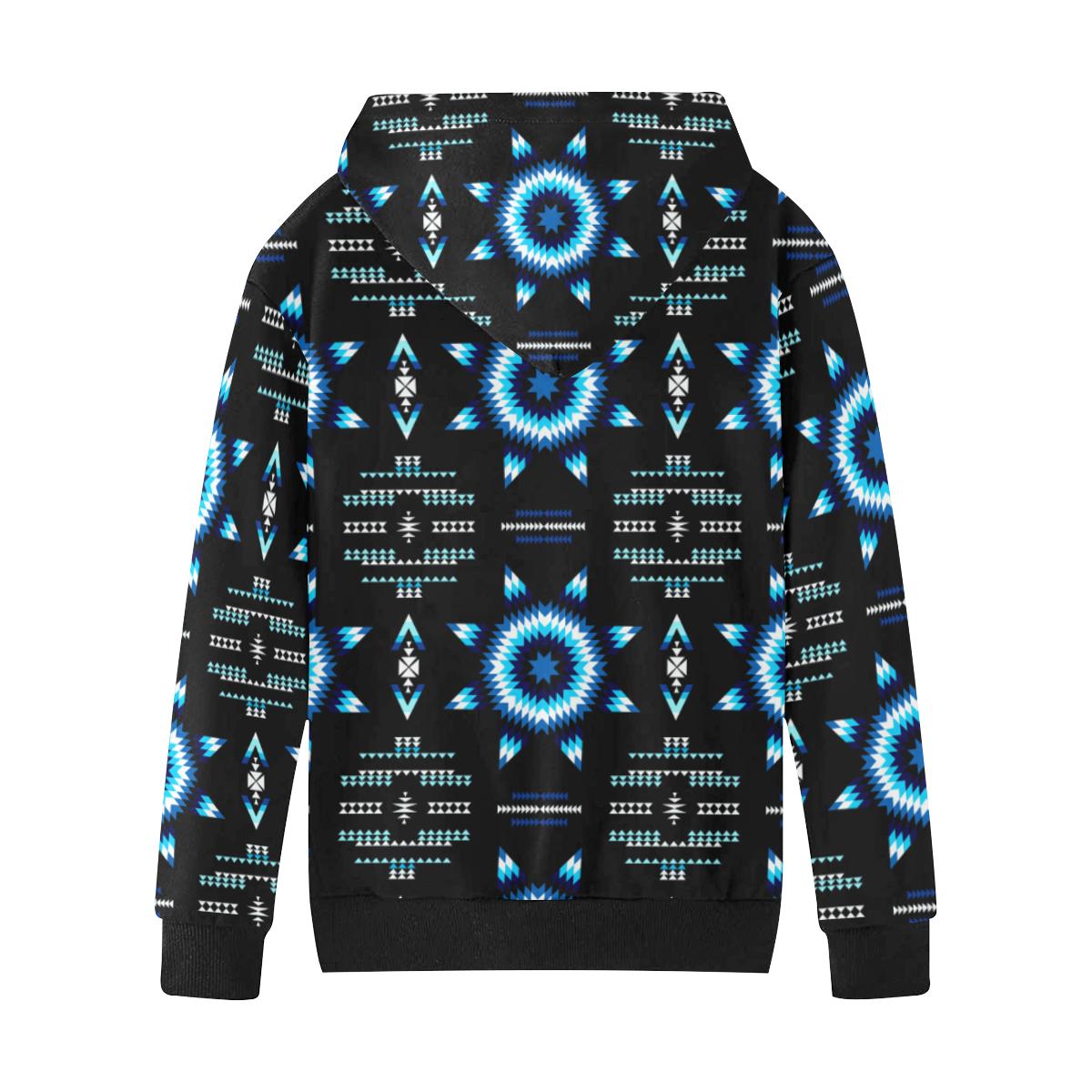 Rising Star Wolf Moon Kids' All Over Print Hoodie (Model H38) Kids' AOP Hoodie (H38) e-joyer