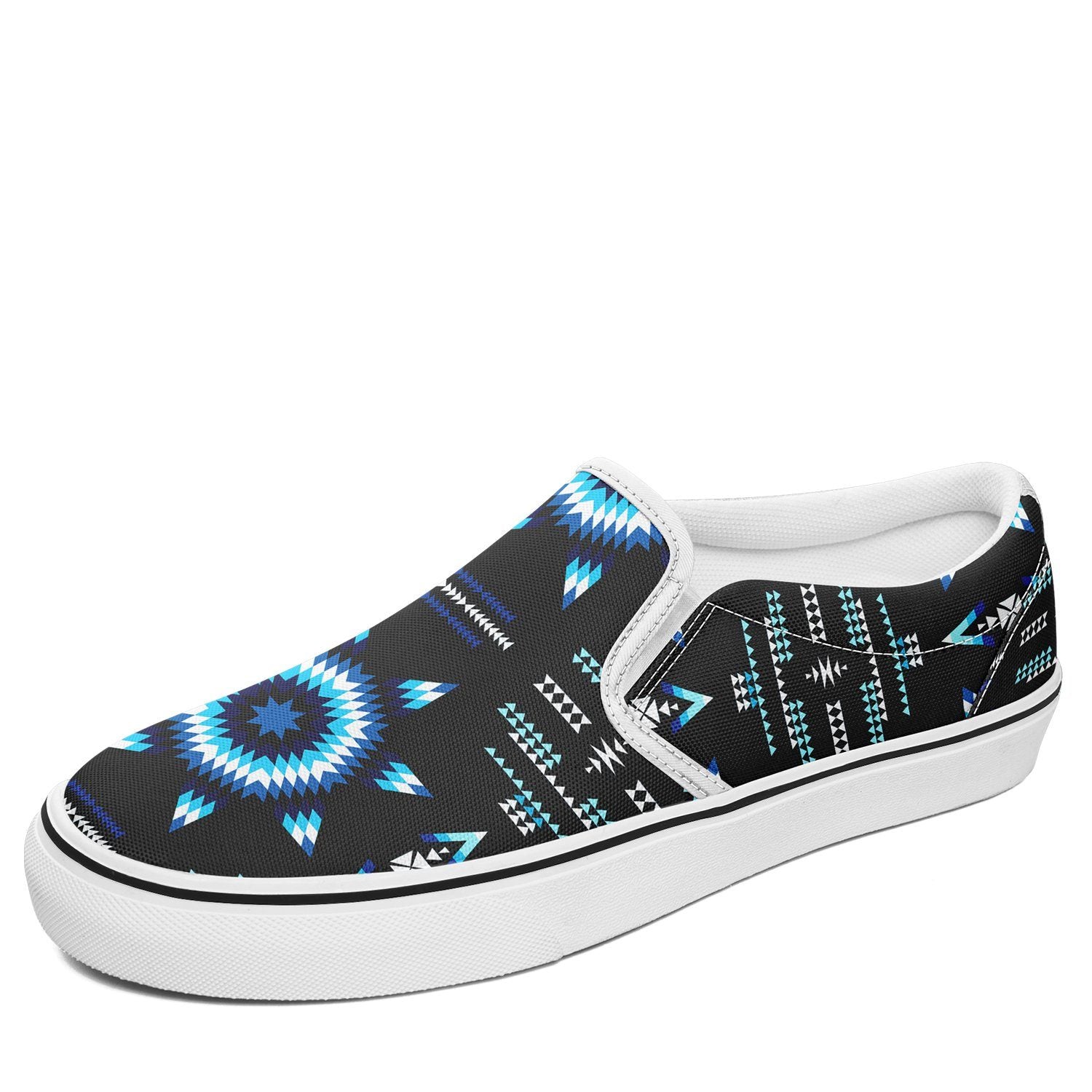 Rising Star Wolf Moon Otoyimm Canvas Slip On Shoes 49 Dzine