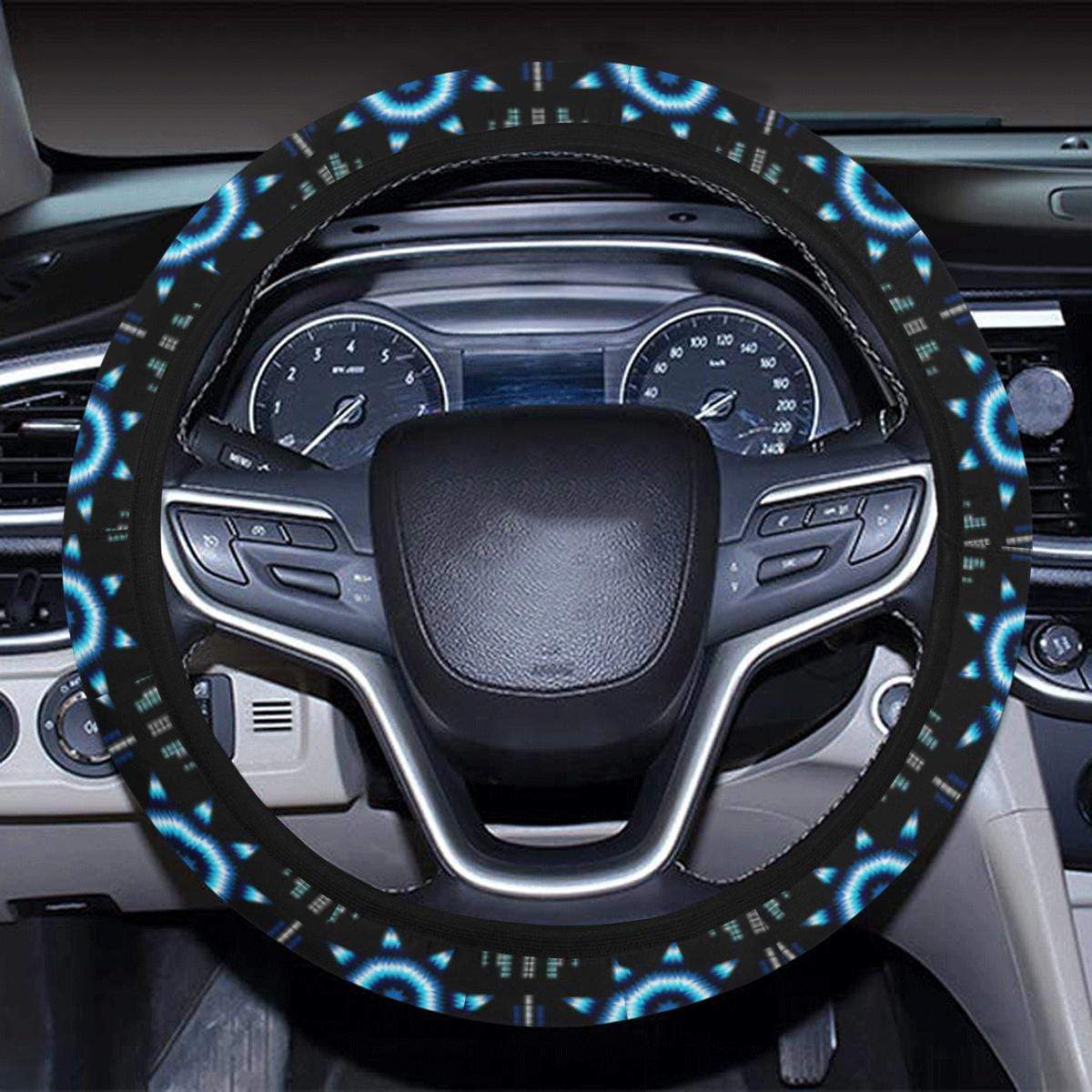 Rising Star Wolf Moon Steering Wheel Cover with Elastic Edge Steering Wheel Cover with Elastic Edge e-joyer 