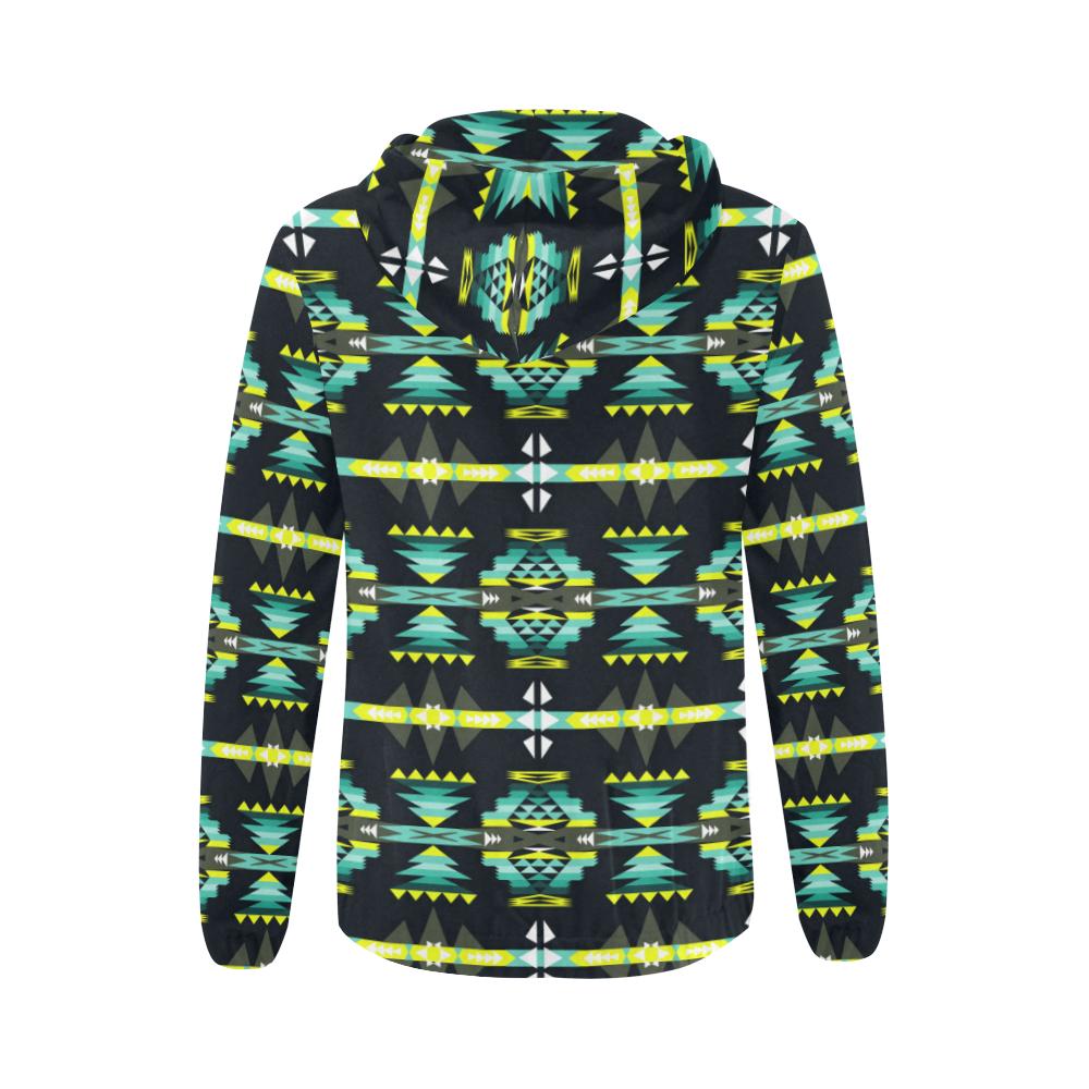River Trail All Over Print Full Zip Hoodie for Women (Model H14) All Over Print Full Zip Hoodie for Women (H14) e-joyer