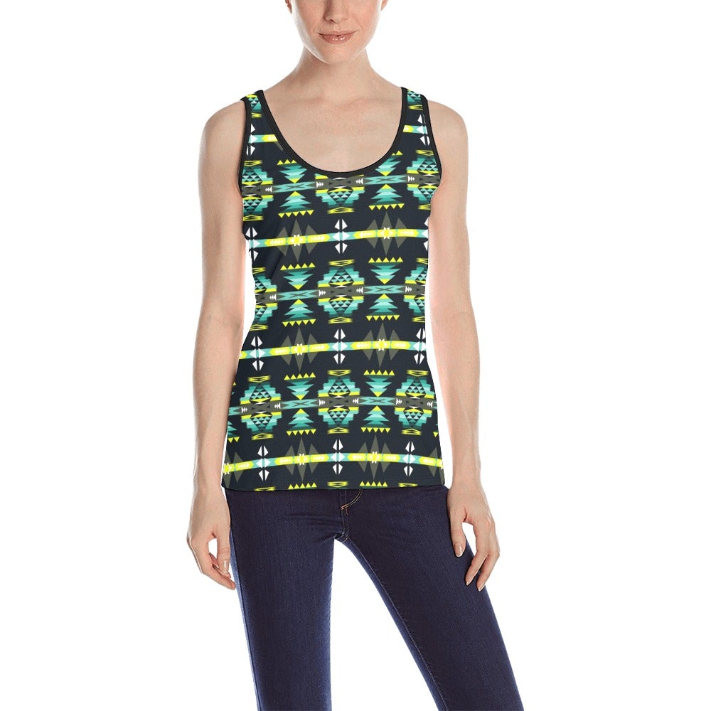 River Trail All Over Print Tank Top for Women (Model T43) All Over Print Tank Top for Women (T43) e-joyer