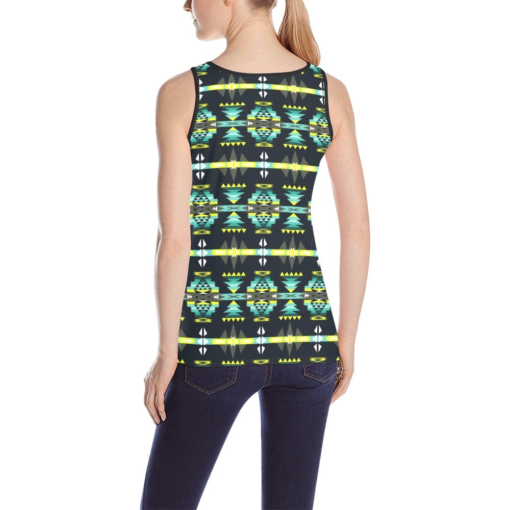 River Trail All Over Print Tank Top for Women (Model T43) All Over Print Tank Top for Women (T43) e-joyer