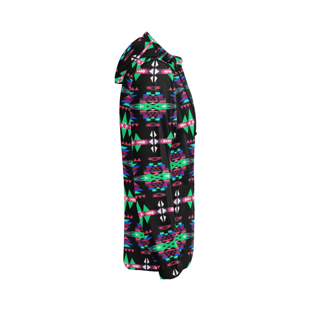 River Trail Journey All Over Print Full Zip Hoodie for Women (Model H14) All Over Print Full Zip Hoodie for Women (H14) e-joyer