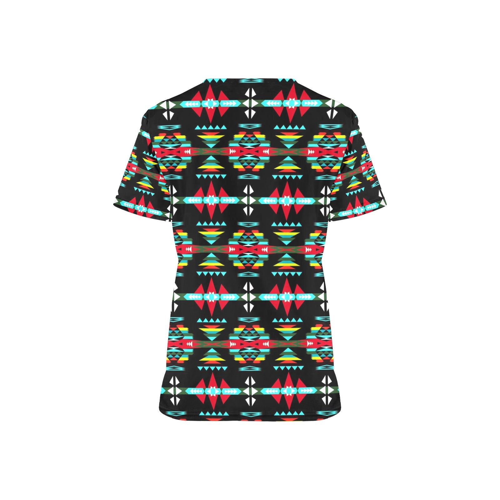 River Trail Sunset All Over Print Scrub Top Scrub Top e-joyer