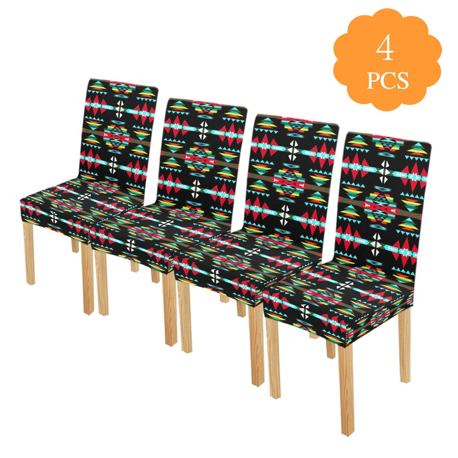 River Trail Sunset Chair Cover (Pack of 4) Chair Cover (Pack of 4) e-joyer