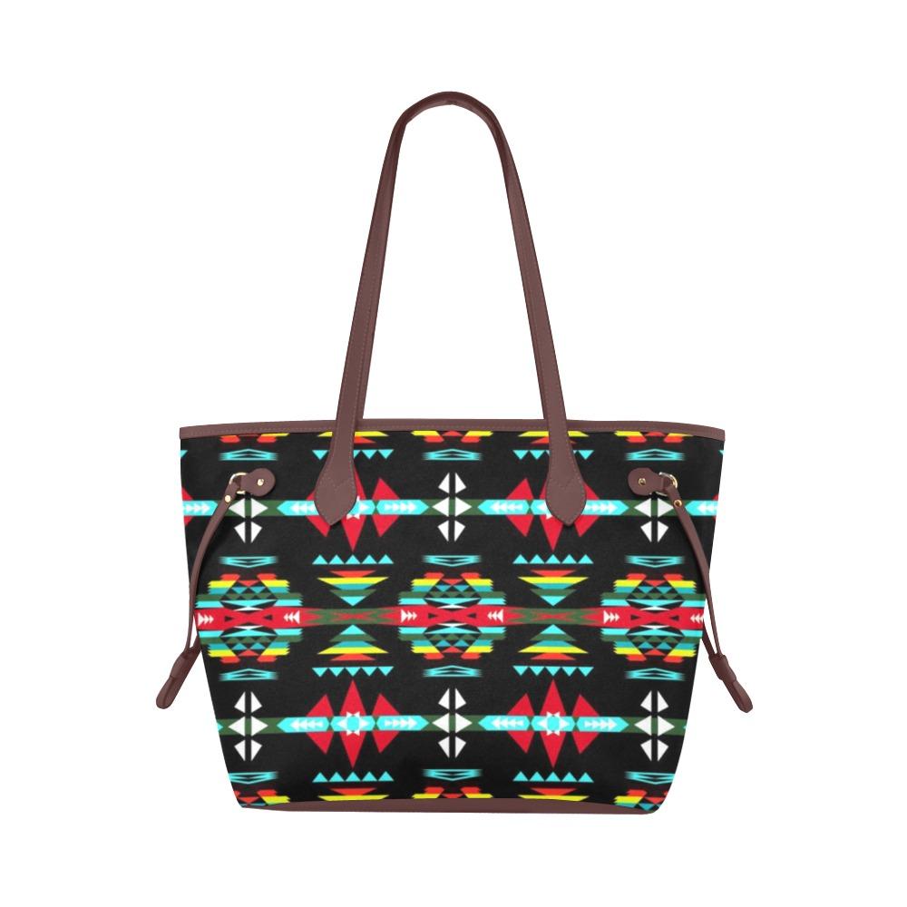 River Trail Sunset Clover Canvas Tote Bag (Model 1661) Clover Canvas Tote Bag (1661) e-joyer