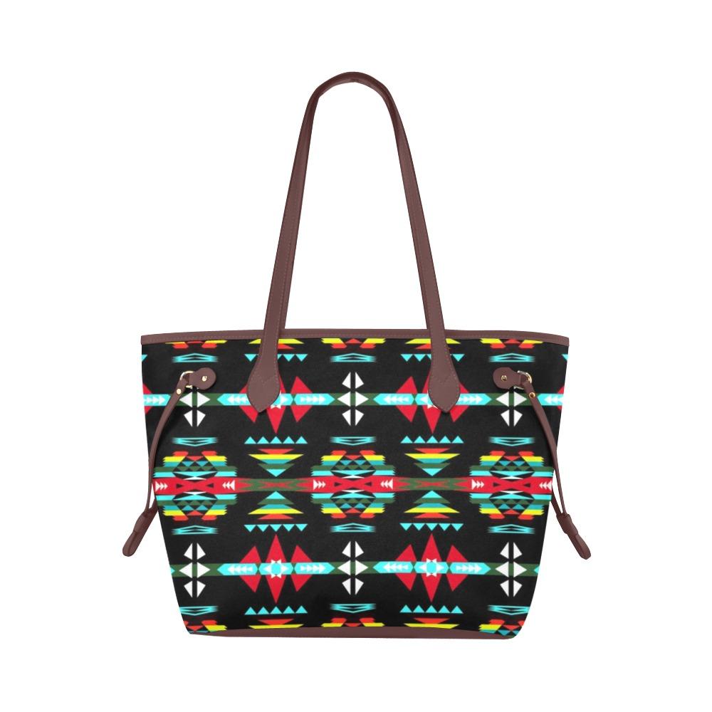 River Trail Sunset Clover Canvas Tote Bag (Model 1661) Clover Canvas Tote Bag (1661) e-joyer