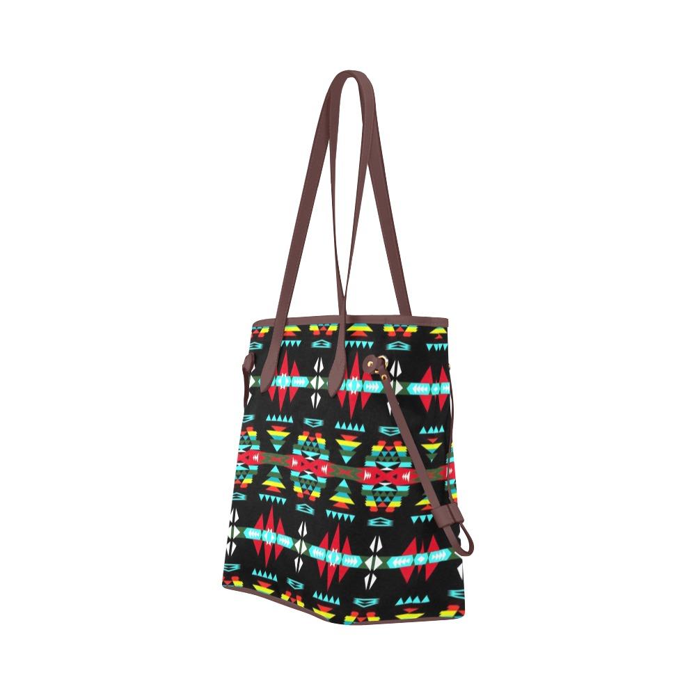 River Trail Sunset Clover Canvas Tote Bag (Model 1661) Clover Canvas Tote Bag (1661) e-joyer