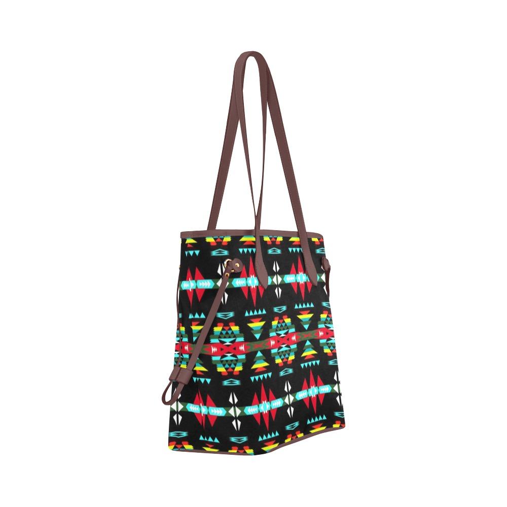 River Trail Sunset Clover Canvas Tote Bag (Model 1661) Clover Canvas Tote Bag (1661) e-joyer