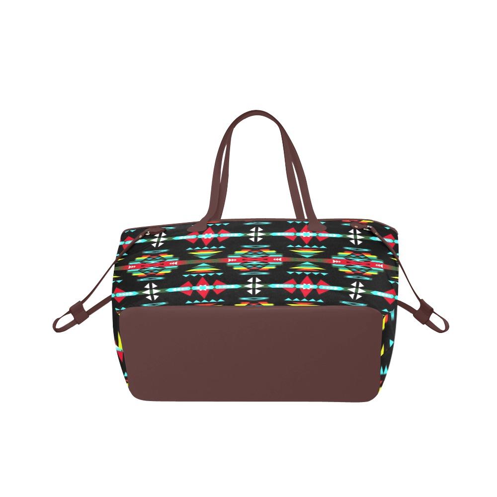 River Trail Sunset Clover Canvas Tote Bag (Model 1661) Clover Canvas Tote Bag (1661) e-joyer