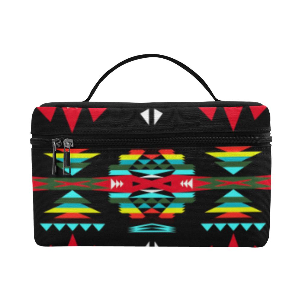 River Trail Sunset Cosmetic Bag/Large (Model 1658) Cosmetic Bag e-joyer