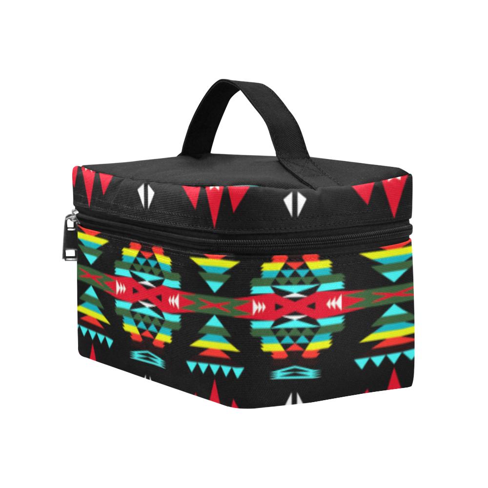 River Trail Sunset Cosmetic Bag/Large (Model 1658) Cosmetic Bag e-joyer