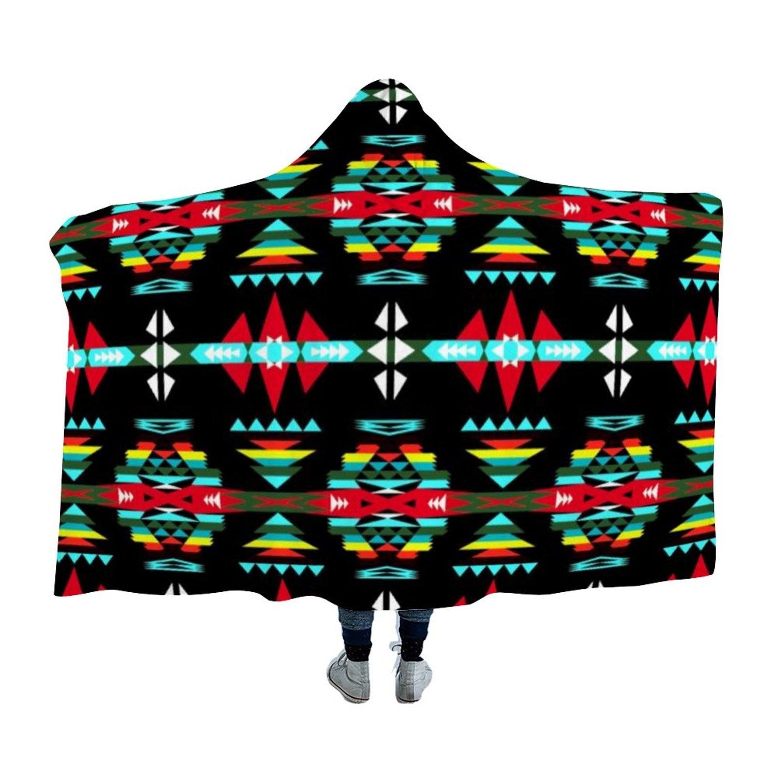 River Trail Sunset Hooded Blanket 49 Dzine