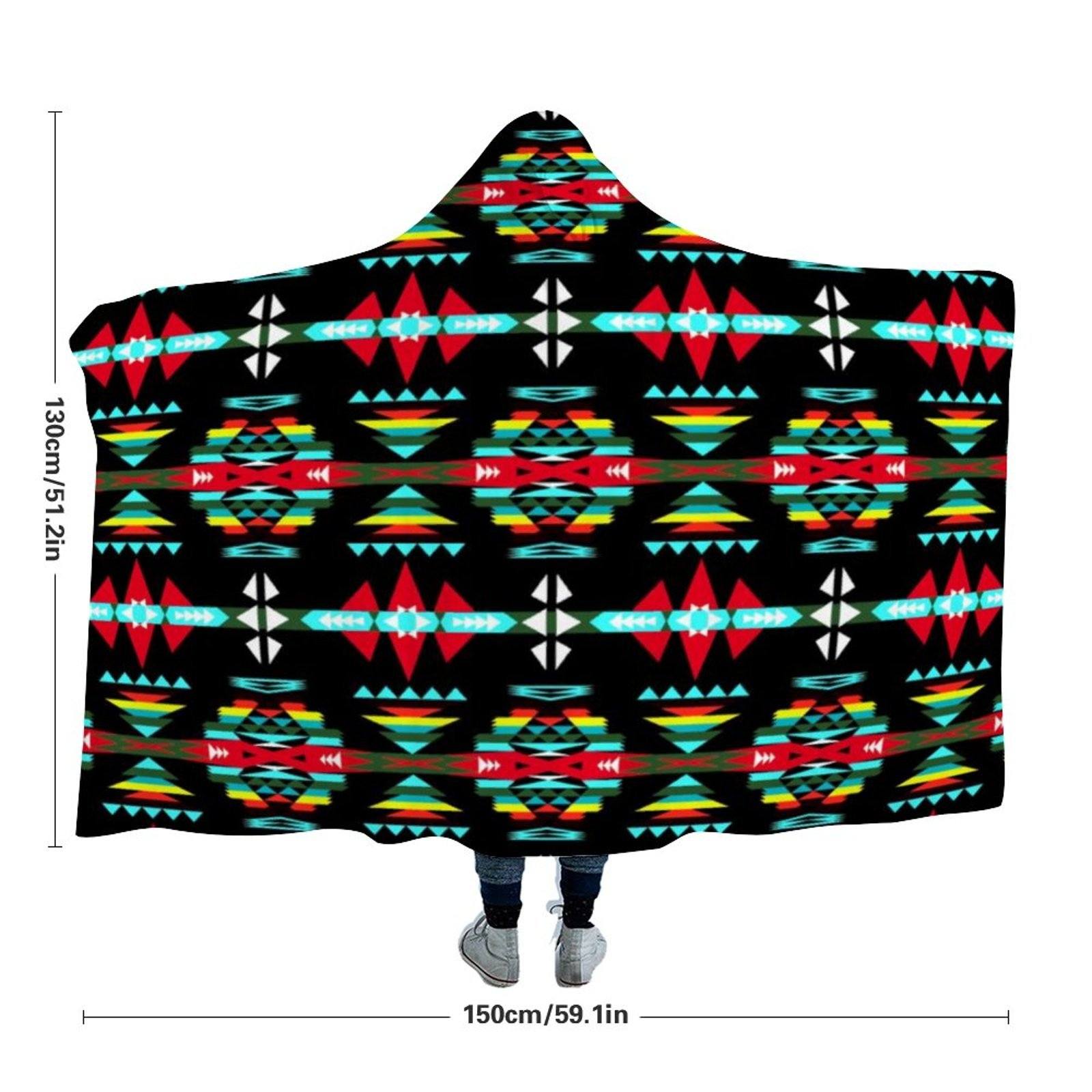 River Trail Sunset Hooded Blanket 49 Dzine