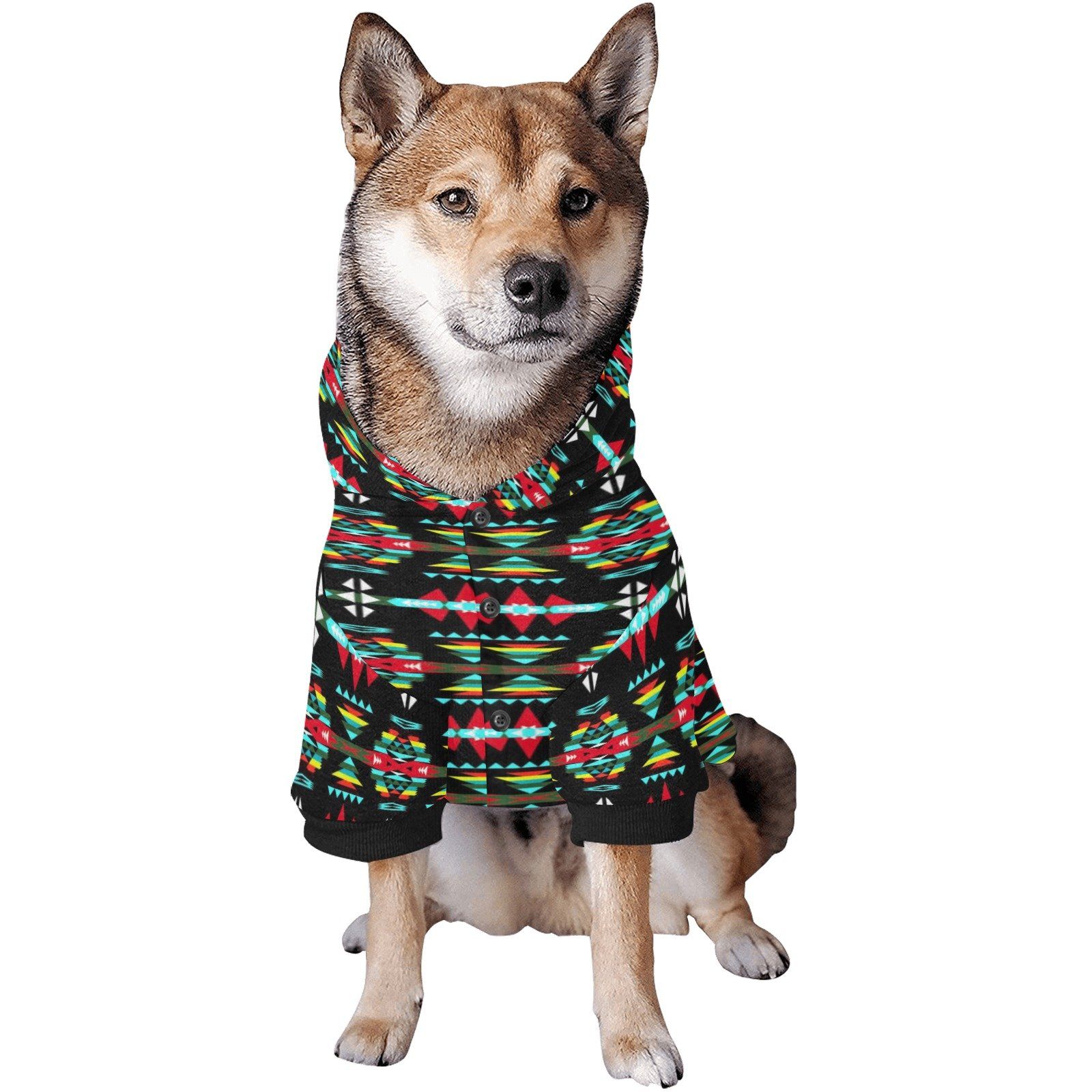 River Trail Sunset Pet Dog Hoodie Pet Dog Hoodie e-joyer