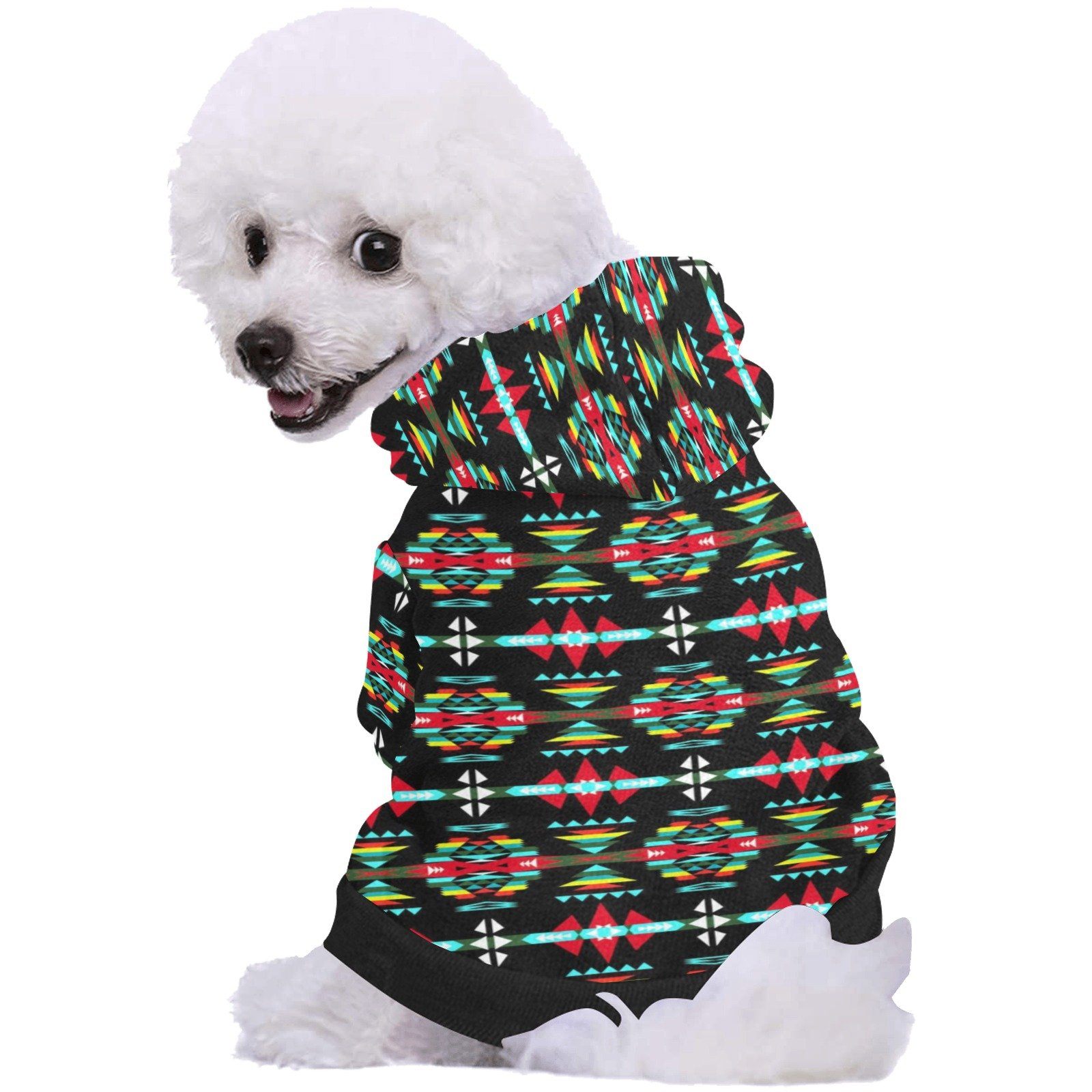 River Trail Sunset Pet Dog Hoodie Pet Dog Hoodie e-joyer