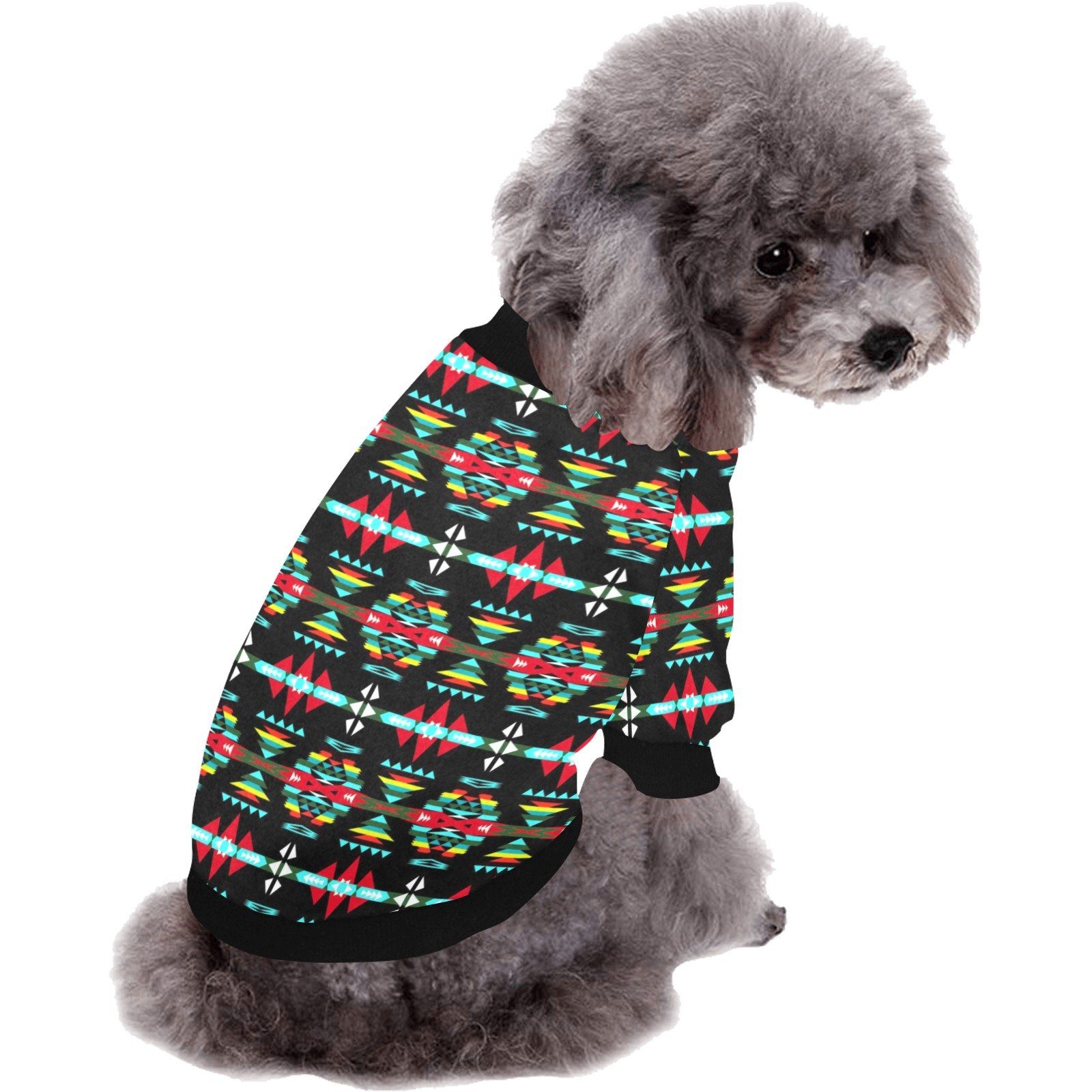 River Trail Sunset Pet Dog Round Neck Shirt Pet Dog Round Neck Shirt e-joyer