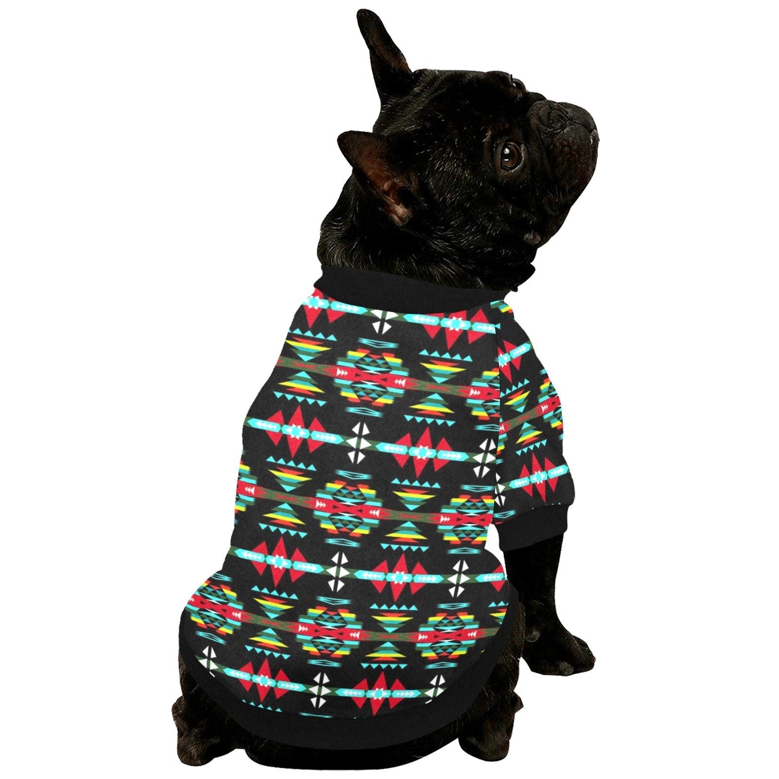 River Trail Sunset Pet Dog Round Neck Shirt Pet Dog Round Neck Shirt e-joyer