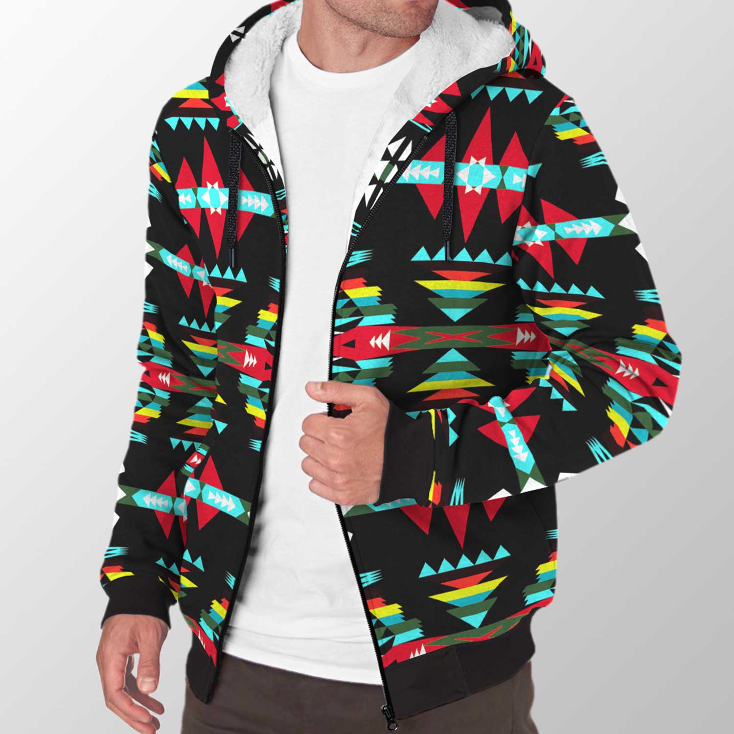 River Trail Sunset Sherpa Hoodie 49 Dzine