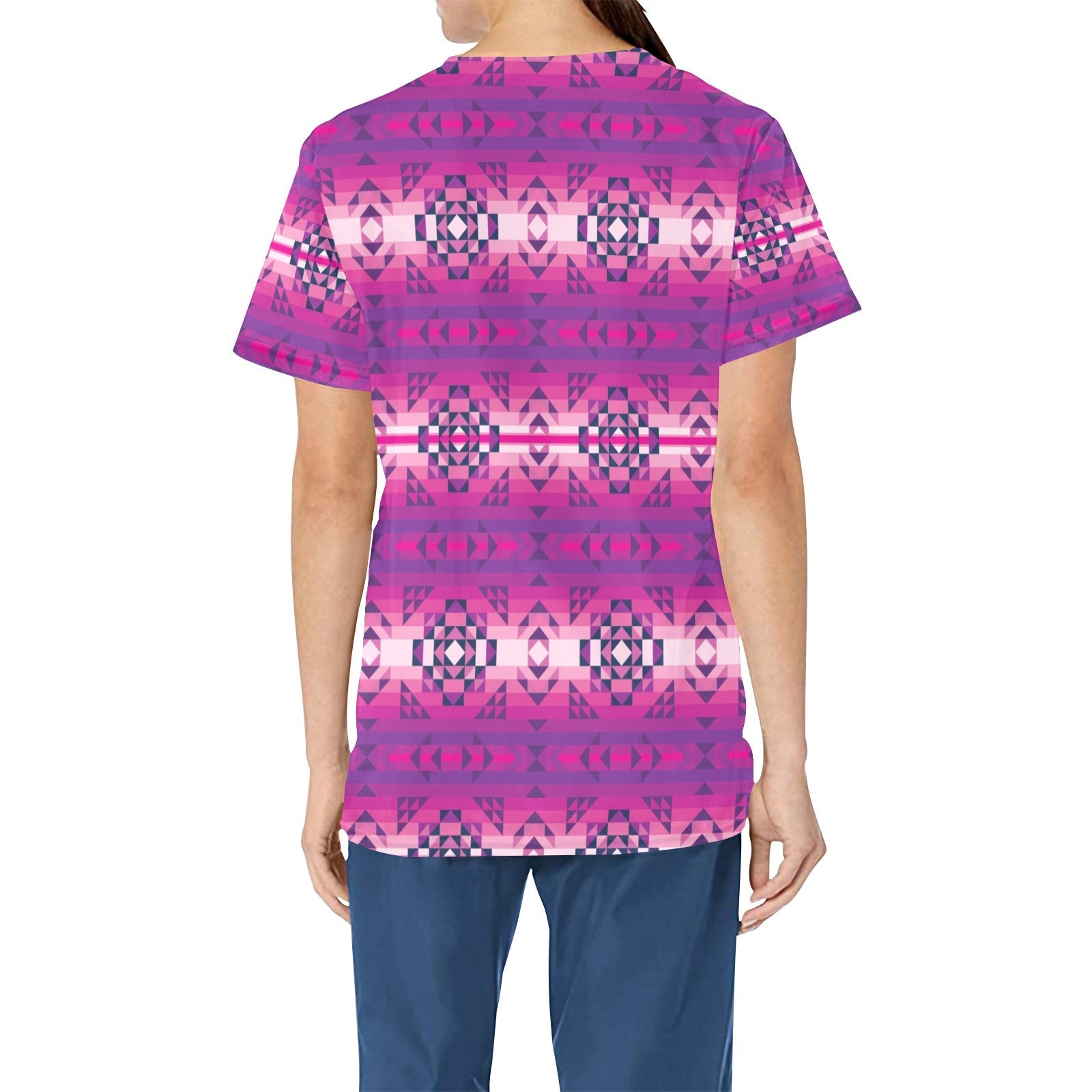 Royal Airspace All Over Print Scrub Top Scrub Top e-joyer