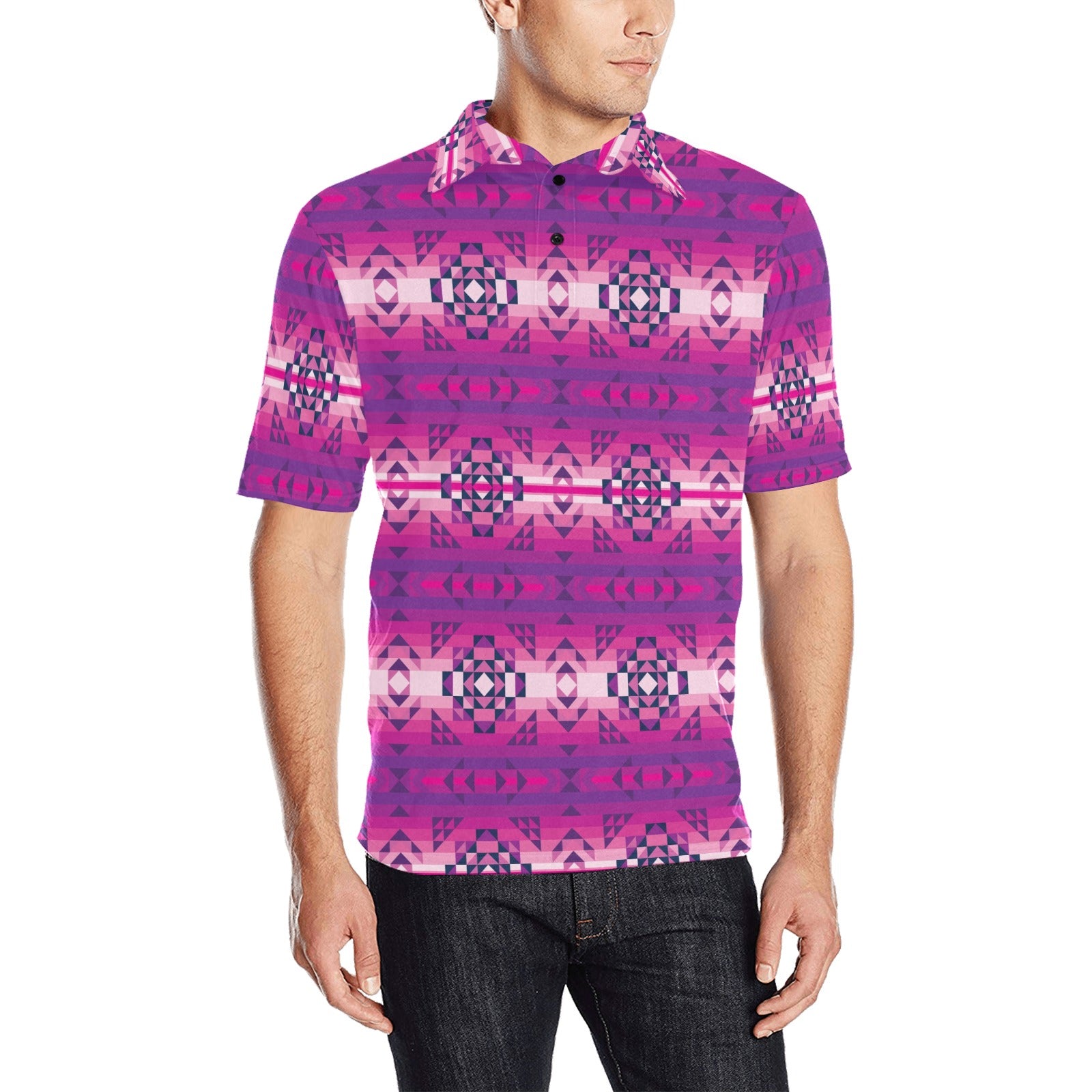 Royal Airspace Men's All Over Print Polo Shirt (Model T55) Men's Polo Shirt (Model T55) e-joyer