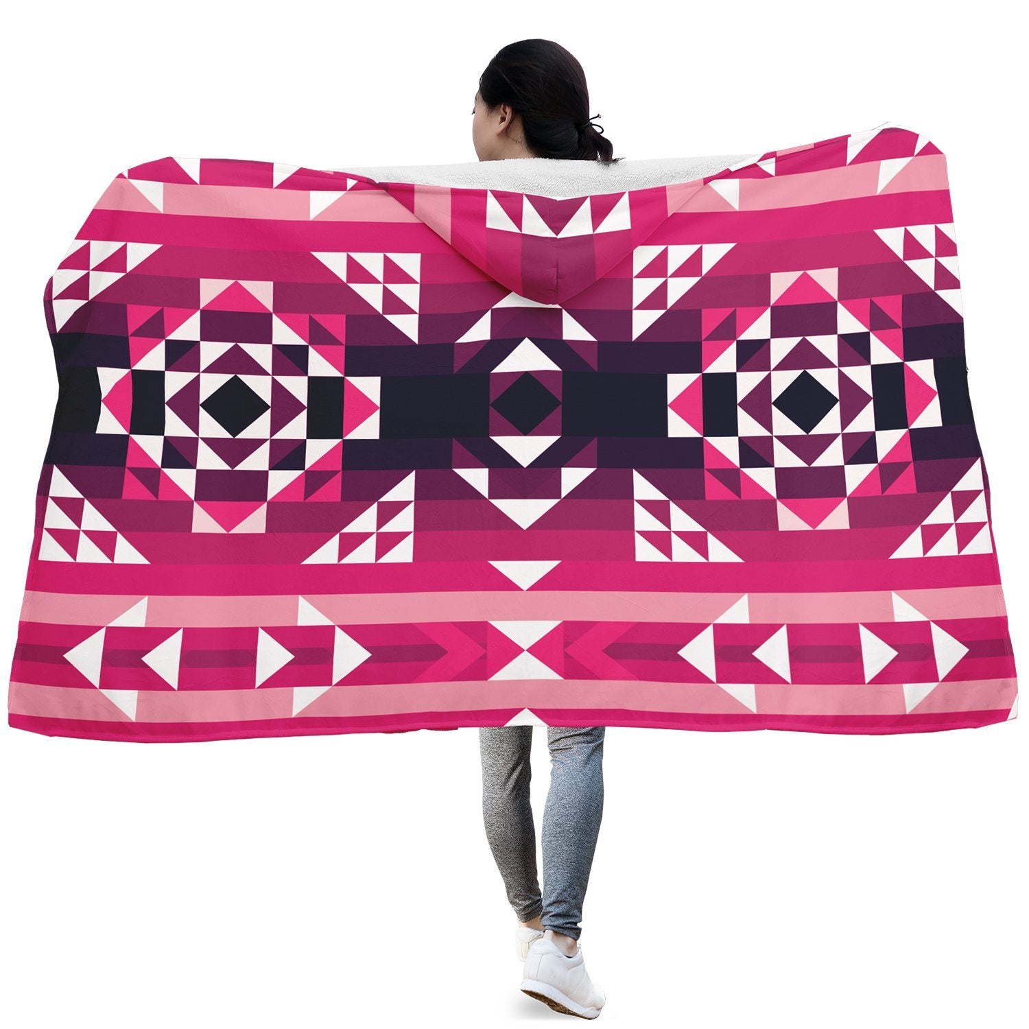 Royal Airspace Red Hooded Blanket blanket 49 Dzine