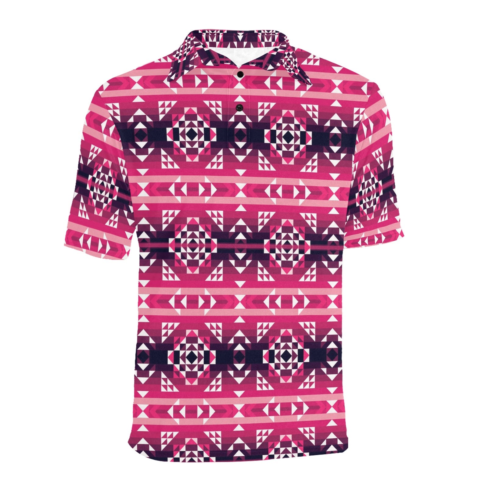 Royal Airspace Red Men's All Over Print Polo Shirt (Model T55) Men's Polo Shirt (Model T55) e-joyer