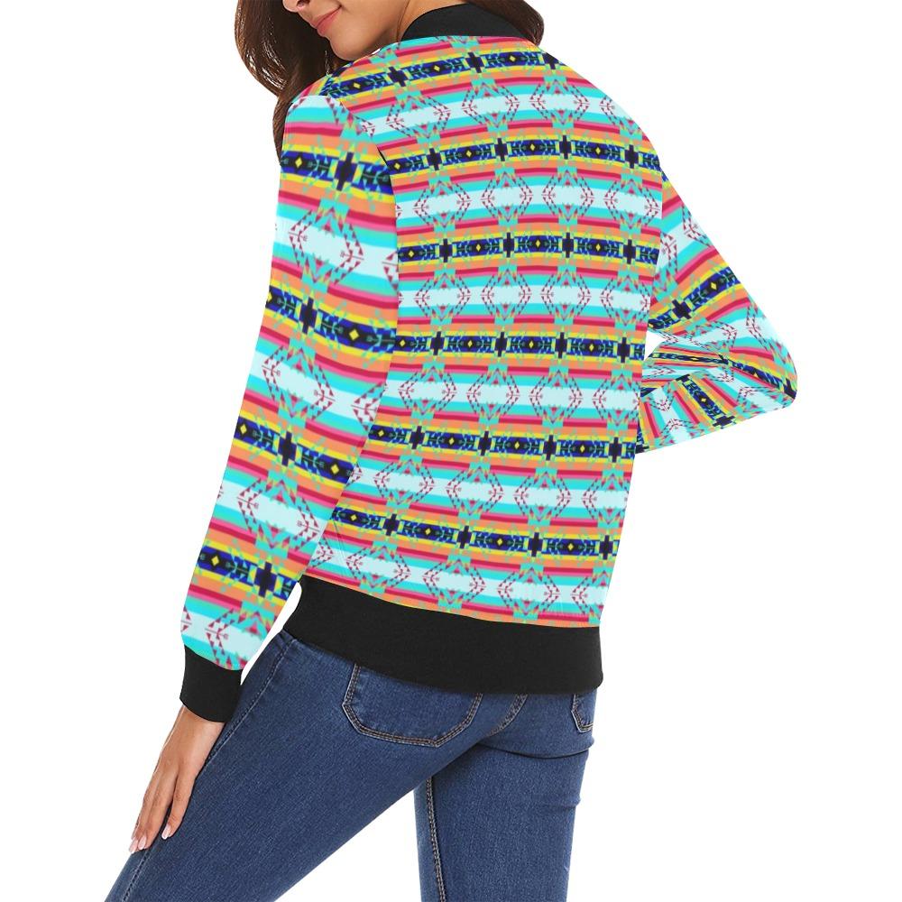 Sacred Spring All Over Print Bomber Jacket for Women (Model H19) All Over Print Bomber Jacket for Women (H19) e-joyer