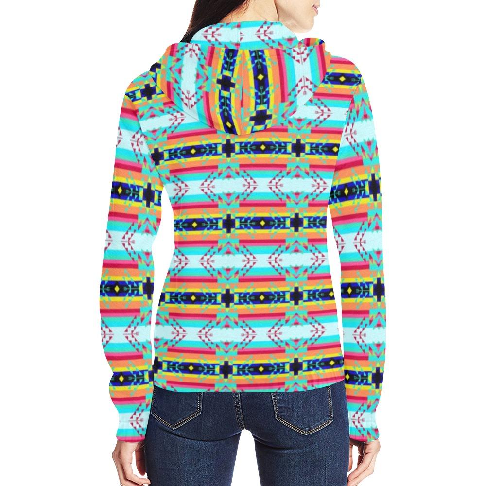Sacred Spring All Over Print Full Zip Hoodie for Women (Model H14) All Over Print Full Zip Hoodie for Women (H14) e-joyer