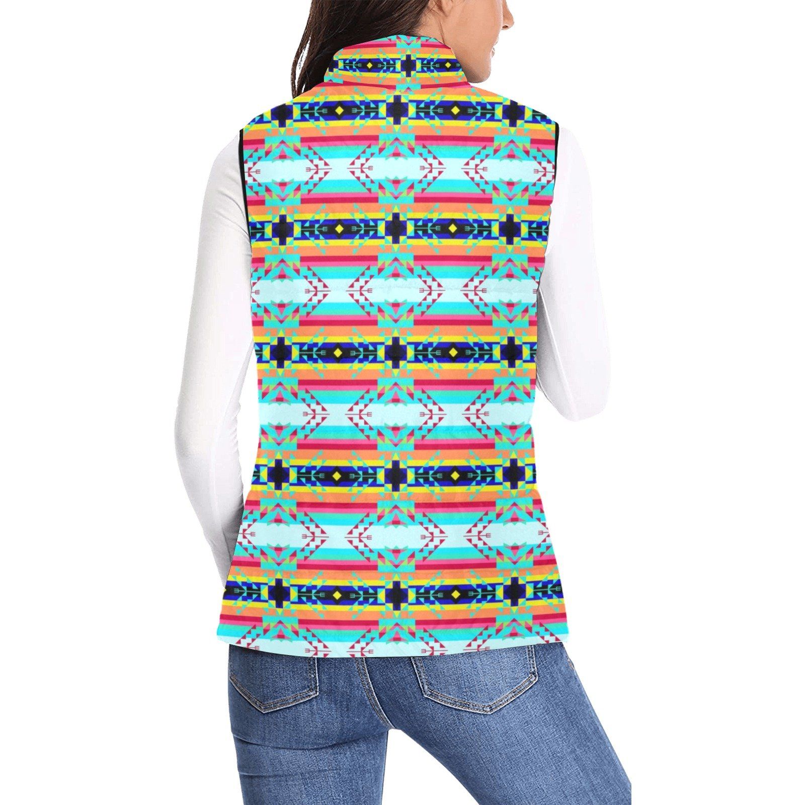 Sacred Spring Women's Padded Vest Jacket (Model H44) Women's Padded Vest Jacket (H44) e-joyer