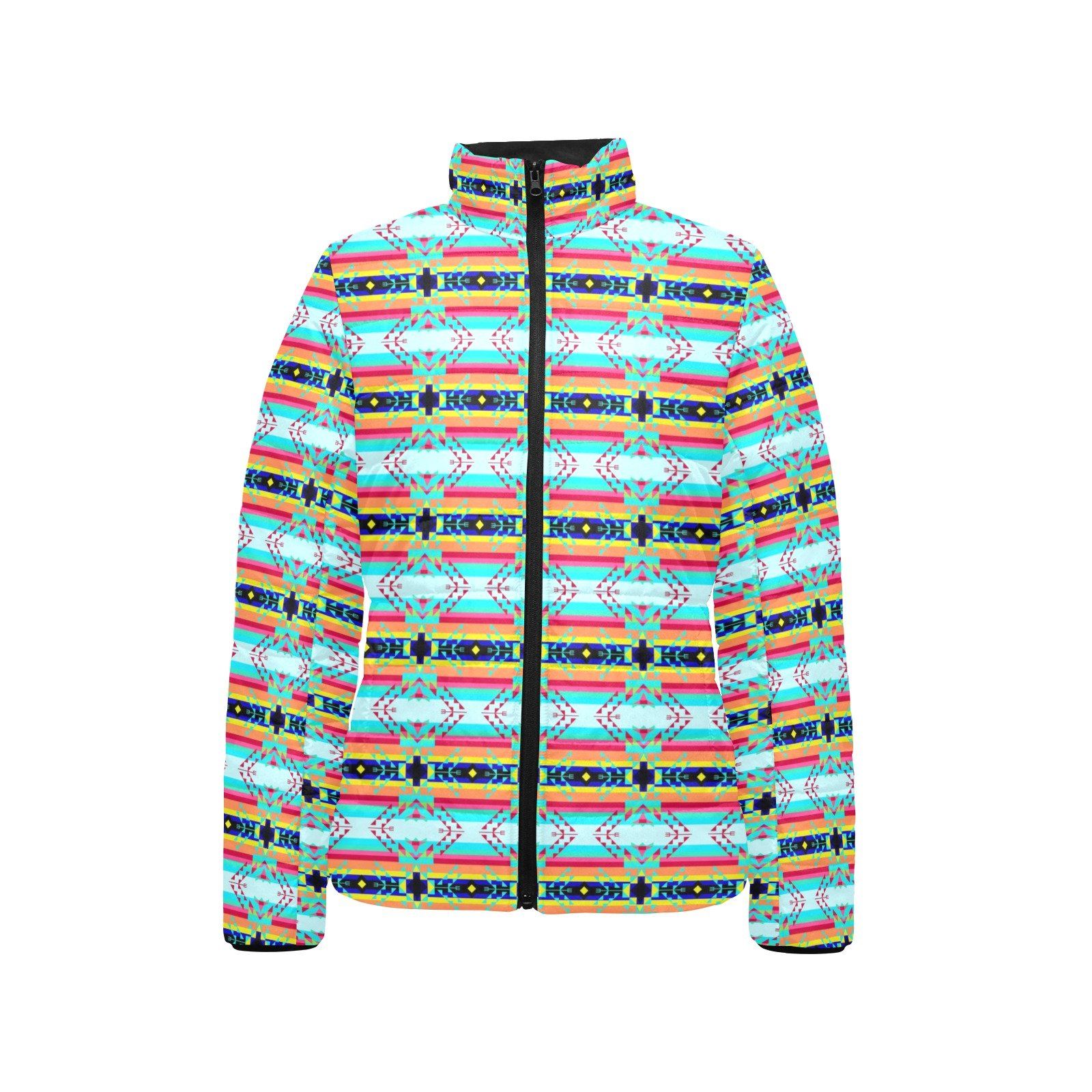 Sacred Spring Women's Stand Collar Padded Jacket (Model H41) jacket e-joyer