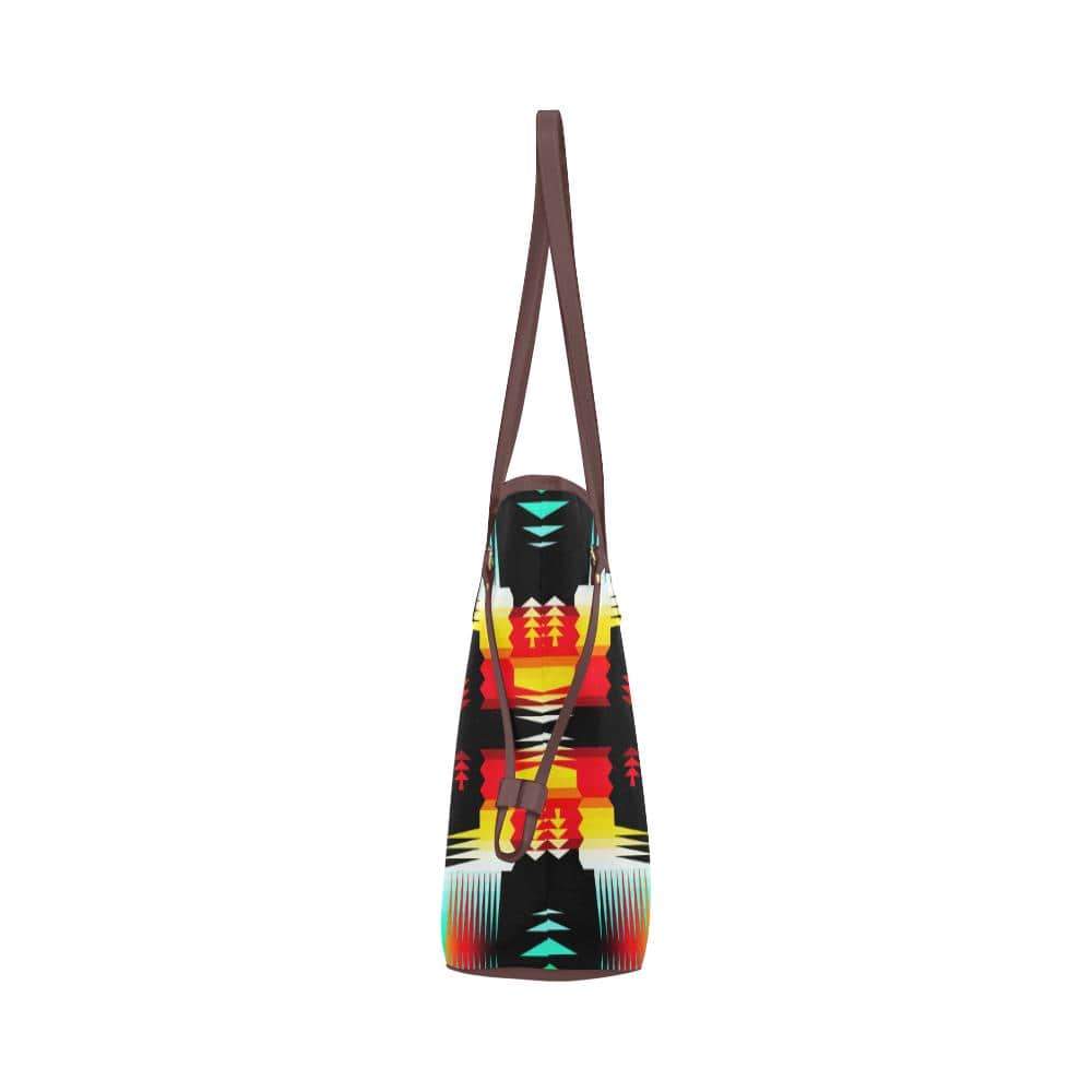Sage Fire and Sky Clover Canvas Tote Bag (Model 1661) Clover Canvas Tote Bag (1661) e-joyer