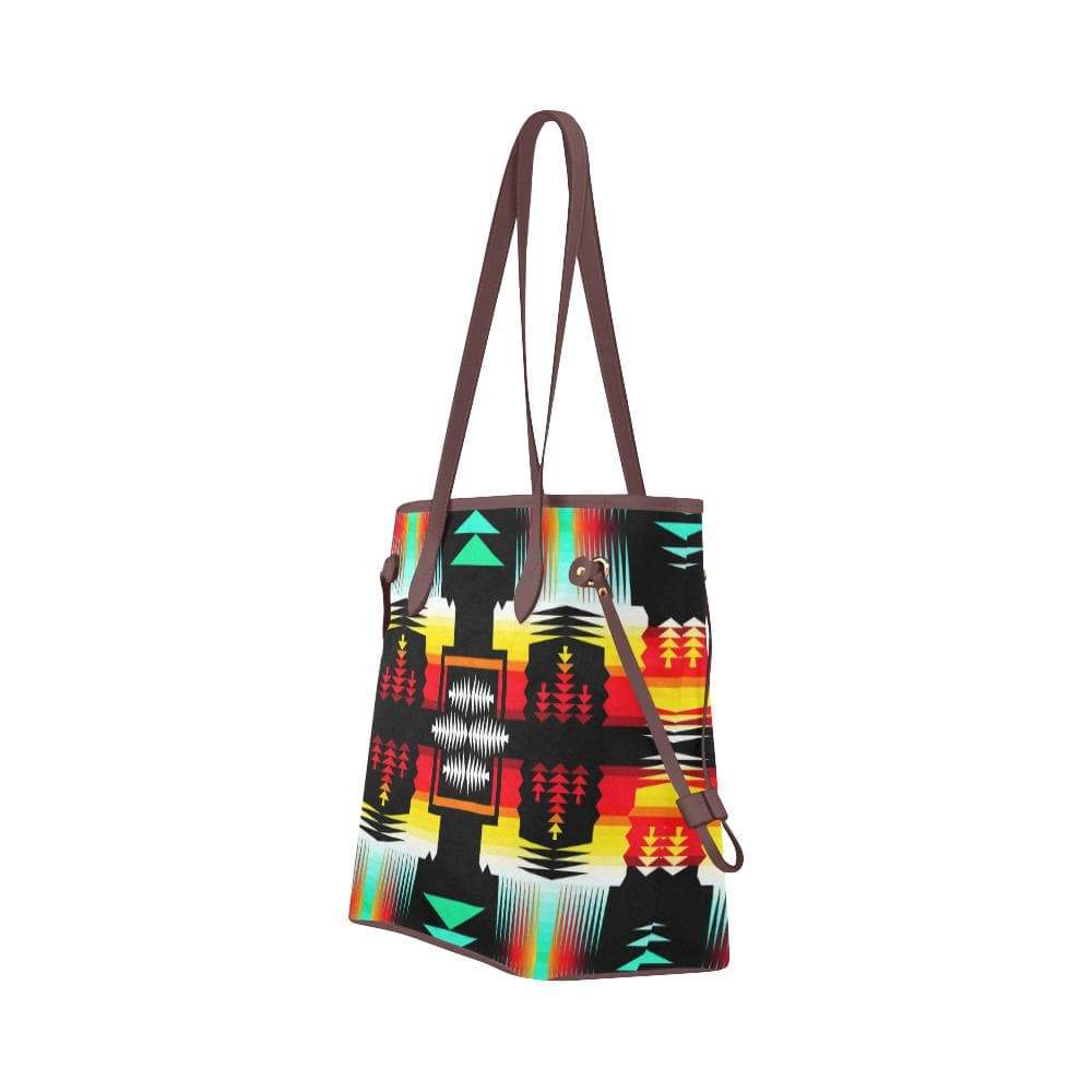 Sage Fire and Sky Clover Canvas Tote Bag (Model 1661) Clover Canvas Tote Bag (1661) e-joyer