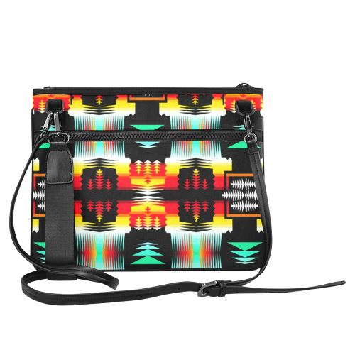 Sage Fire and Sky Slim Clutch Bag (Model 1668) Slim Clutch Bags (1668) e-joyer