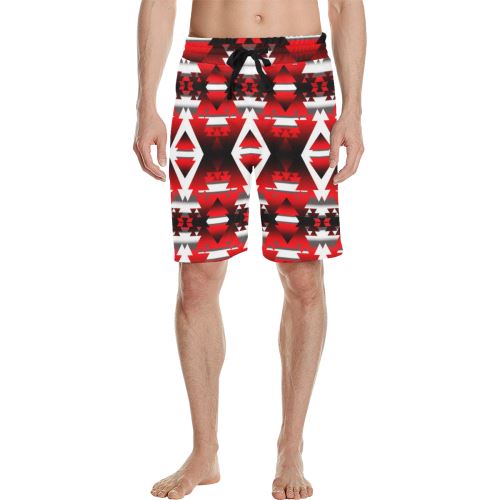 Sierra Winter Camp Men's All Over Print Casual Shorts (Model L23) Men's Casual Shorts (L23) e-joyer