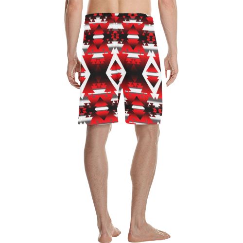 Sierra Winter Camp Men's All Over Print Casual Shorts (Model L23) Men's Casual Shorts (L23) e-joyer