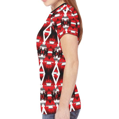Sierra Winter Camp New All Over Print T-shirt for Women (Model T45) New All Over Print T-shirt for Women (T45) e-joyer