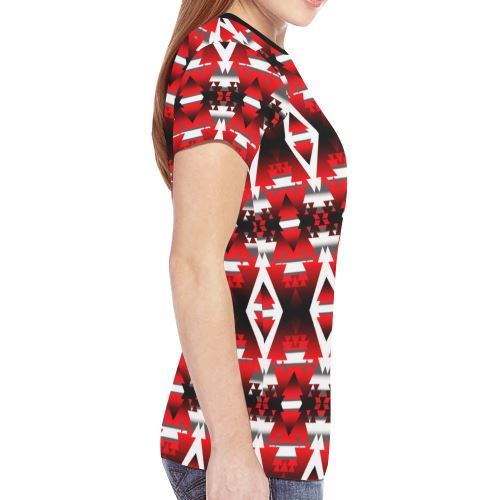Sierra Winter Camp New All Over Print T-shirt for Women (Model T45) New All Over Print T-shirt for Women (T45) e-joyer