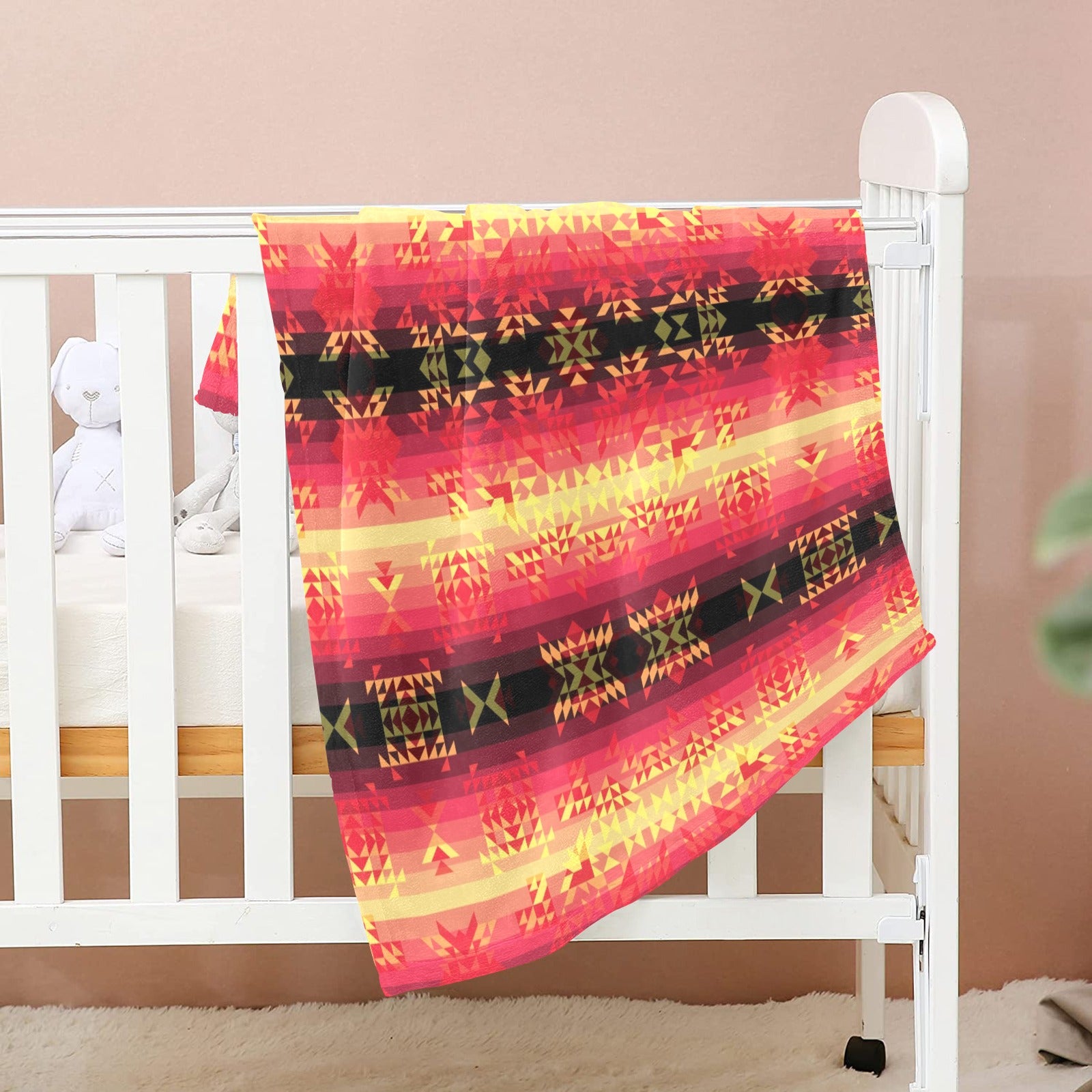 Soleil Fusion Rouge Baby Blanket 30"x40" Baby Blanket 30"x40" e-joyer