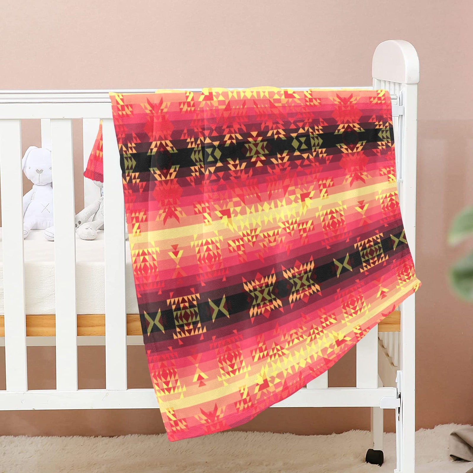 Soleil Fusion Rouge Baby Blanket 40"x50" Baby Blanket 40"x50" e-joyer
