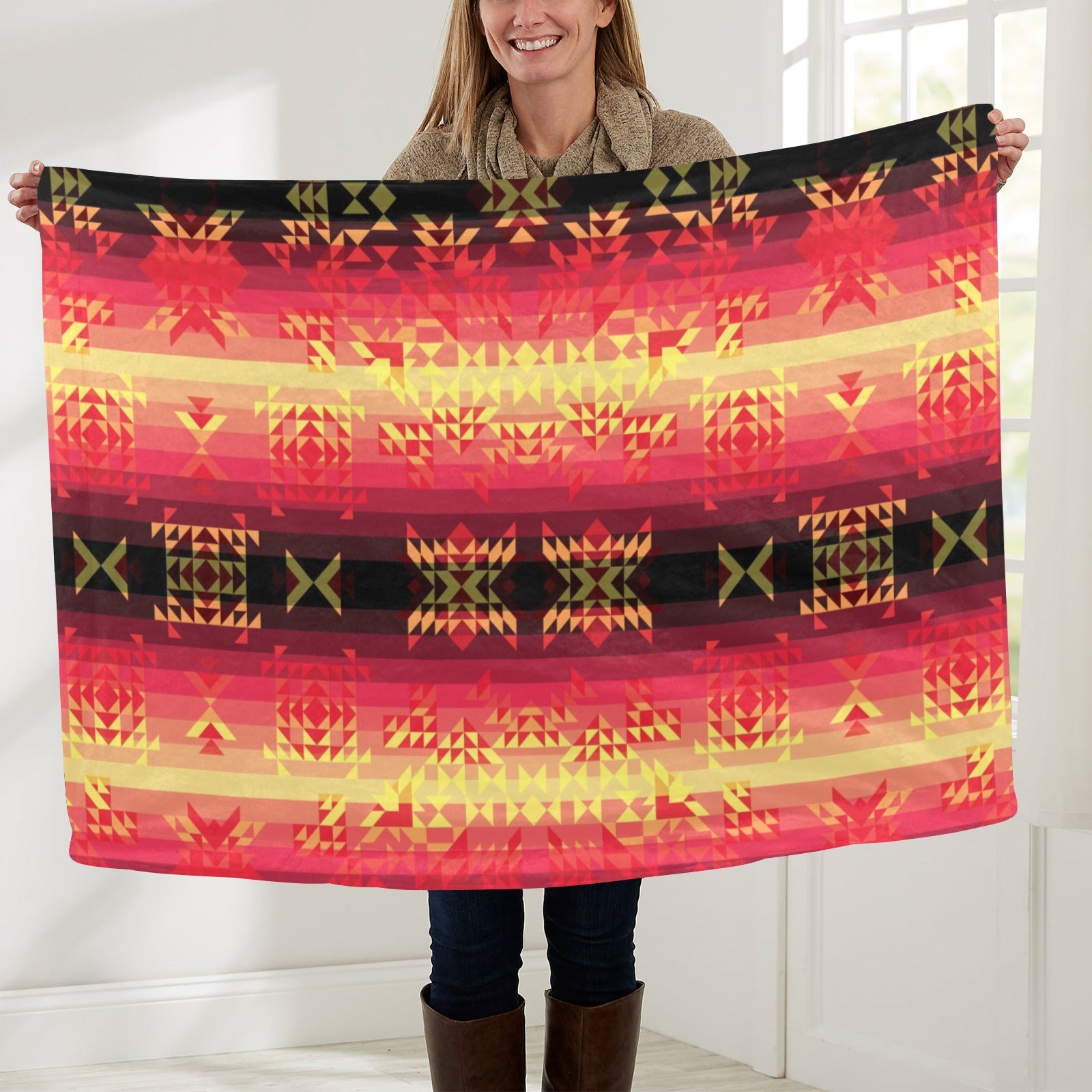 Soleil Fusion Rouge Baby Blanket 40"x50" Baby Blanket 40"x50" e-joyer