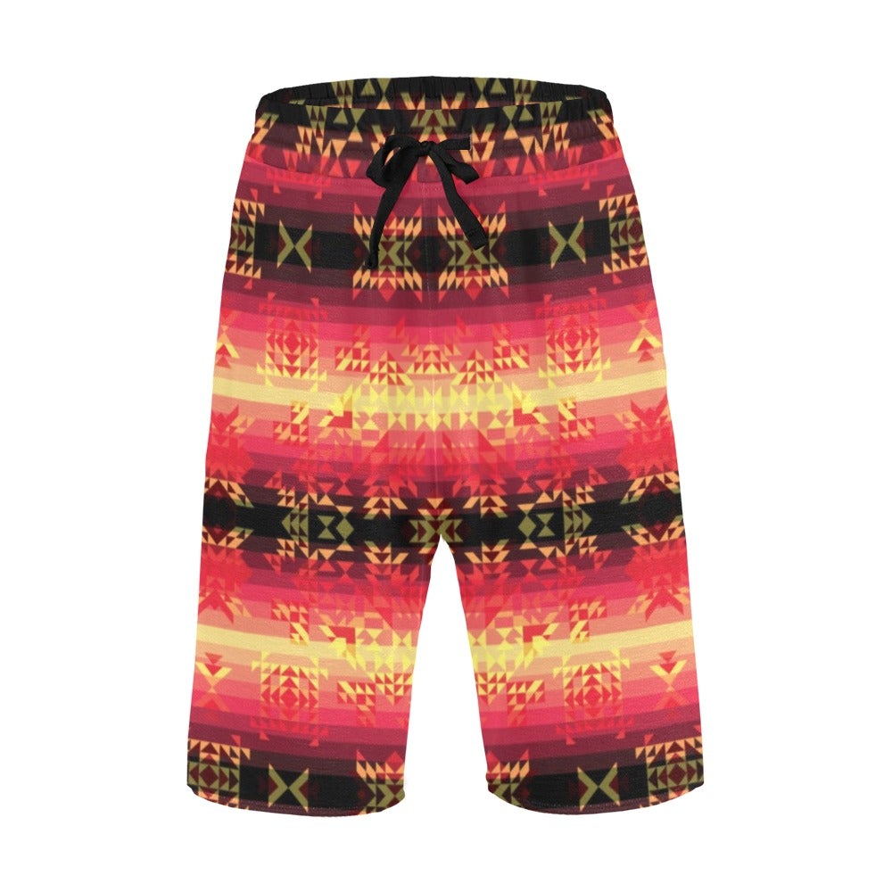 Soleil Fusion Rouge Men's All Over Print Casual Shorts (Model L23) short e-joyer